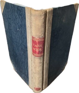Vintage Ledger Cash Book Scarborough Public Market North Yorkshire Hand Written - Picture 1 of 17