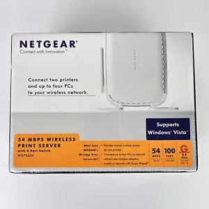 Netgear WGPS606 54 MBPS Wireless Print Server with 4 Port Switch New - Picture 1 of 12