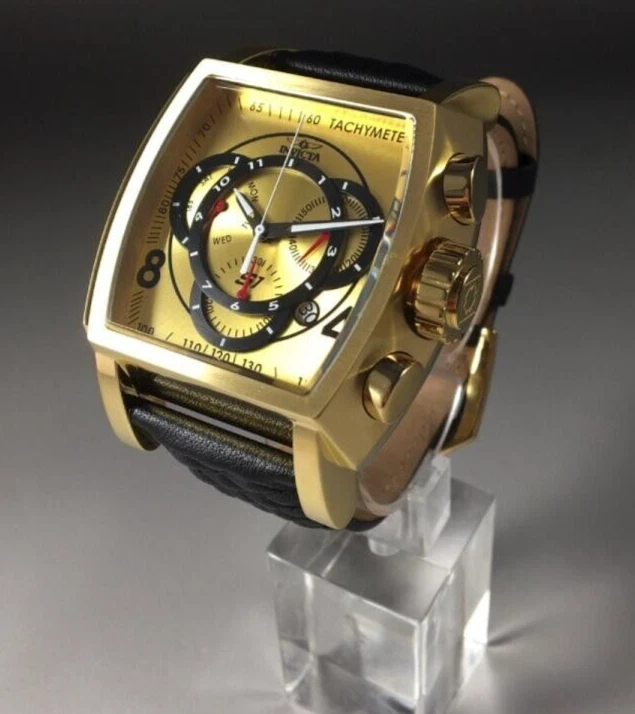 Orologio Invicta S1 Rally 48Mm Quarzo Cronografo Con Cinturino In Pelle NIB - Immagine 1 di 4