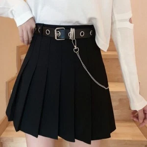 Black Pleated Mini Skirt | Japan Harajuku School - Picture 1 of 5