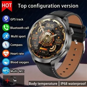 PREMIUM Smartwatch Bluetooth Tracker Smart Watch Call GPS NFC iPhone Android AUS - Picture 1 of 24