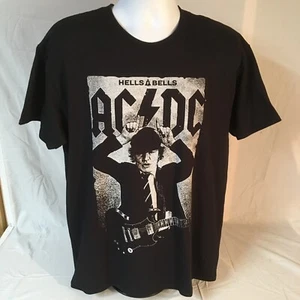 Camiseta azul líquido para hombre AC/DC Rock Band Black Hells Bells grande nueva sin etiquetas envío gratuito - Imagen 1 de 7