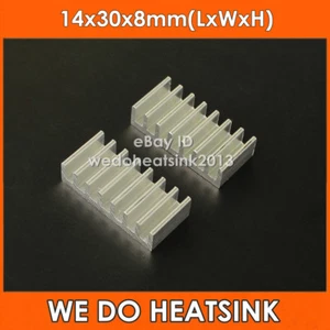 100 piezas nuevos disipadores térmicos de aluminio de extrusión de 14*30*8 mm enfriador radiación - Imagen 1 de 4