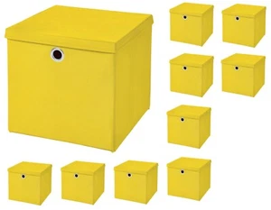 10 PIEZAS 32 x 32 x 32 Cajas de Almacenamiento Tapa Cesta Caja Plegable Caja - Imagen 1 de 77