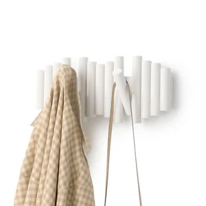 Umbra Picket Wall Hook Unique Decorative Storage Flip Down Hooks 5 Capacity - Picture 1 of 9
