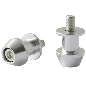 Coppia Supporti Cavalletto Moto Nottolini Accessori Alzamoto Vite M8 Argento - Photo 1/1
