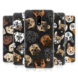 FUNDA DE GEL HEAD CASE DESIGNS PATRONES CABEZA DE PERRO PARA TELÉFONOS NOKIA 1 - Imagen 1 de 12