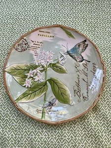 Beautiful! Fitz and Floyd “Toulouse”Accent Salad Plates, Set of 4, 9-Inch, Green - Picture 1 of 4