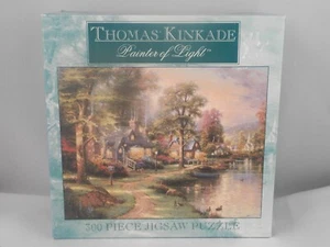 Thomas Kinkade Pittore di Luce Mini Maestro Puzzle 100 Pezzi Città Casa Lago - Foto 1 di 5