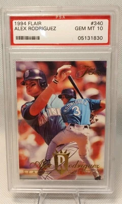 Flair Alex Rodriguez #340 (RC) 1994 PSA 10 Foto 1 de 2