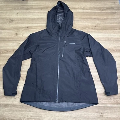 Chaqueta de lluvia con capucha Patagonia GORETEX Calcita para mujer XL negra precio de venta sugerido por el fabricante 249 USD NUEVA CON ETIQUETAS NUEVA Foto 1 de 4