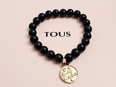 Pulsera Tous Bolas Negras Y Colgante Lucky Mama Vermeil  - Imagen 1 de 4