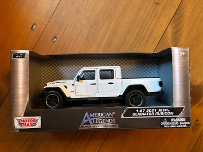 Motor Max American Legends Premium 2021 Jeep Gladiator Rubicon белый 1/27 новый в коробке - Изображение 1 из 4