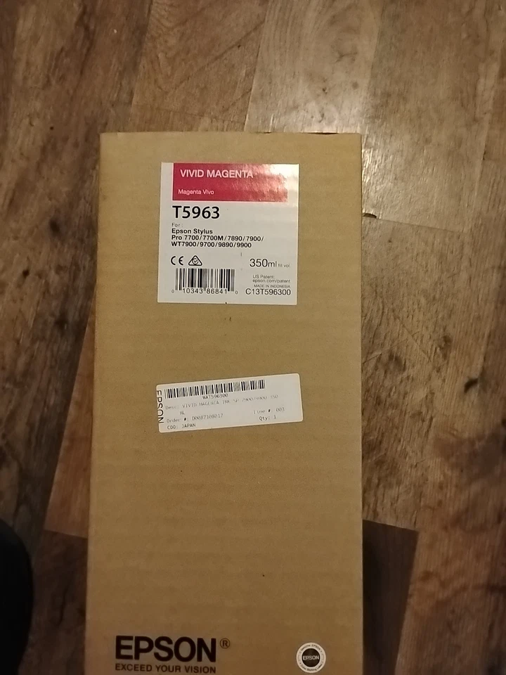 Epson Vivid Magenta Ink Cartridge T5963  Genuine - Image 1 of 1