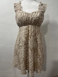 Blu Pepper Damen Minikleid mit gerafften Trägern Blumen Babydoll Viskose Gr. M - Bild 1 von 13