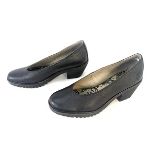 Fly London Walo WALO988FLY-000 Damen Schwarz Leder Pumps Absatz Schuhe 41 - Bild 1 von 9