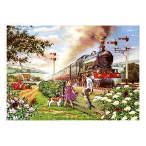 La Casa de los Rompecabezas Ferrocarril Niños Puzzle Tubo-150 Piezas, Tren Mini Rompecabezas - Imagen 1 de 2
