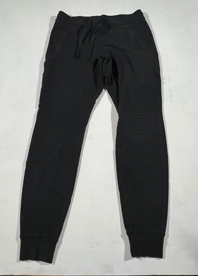 A6345 ALO Yoga Jogger Sweatpants Women's Small Black Drawstring Stretch - Image 1 of 4