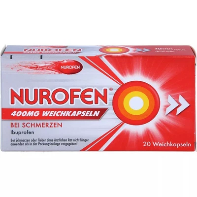 RECKITT BENCKISER DEUTSCHLAND GMBH NUROFEN 400 mg Weichkapseln 20 St PZN 16225037#