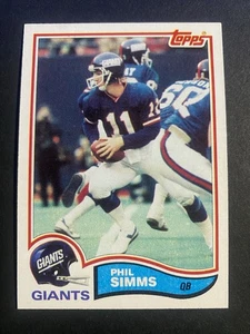 1982 Topps Football Phil Simms New York Giants Card #433 (a) - Picture 1 of 2