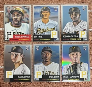 PITTSBURGH PIRATES 2022 Topps Chrome Platinum Lot/6 Stargell, Cruz w/Refract - Picture 1 of 1
