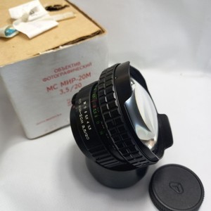 RARE!! Lens MIR 20M wide angle f/3,5 20mm M42 mount #990129 + Original Box