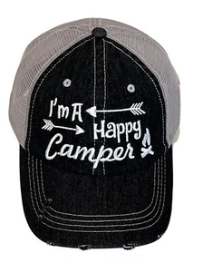 I Am A Happy Camper Trucker’s Mütze Baseball Cap - Bild 1 von 4