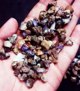 100% Natural Ethiopia Very Small chips Opal Rough lot Loose Gemstone ~ Free Gift - Picture 1 of 47