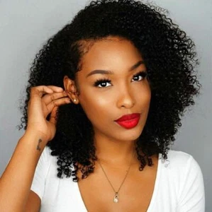 BLY Mongolian Afro Kinky Curly Boho Human Braiding Hair 3 Bundles (8 8 8inche... - Picture 1 of 1