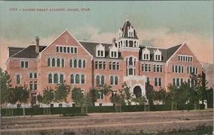 Tarjeta postal de Sacred Heart Academy Ogden UT Utah c1910 UNP 12668.5 - Imagen 1 de 7