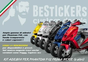 Decalcomanie, adesivi e grafiche compatibili con scooter Malaguti F12 Phantom - Picture 1 of 8