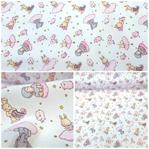 100% Baumwolle Popeline Ostern Deko Patchwork Stoff Kinder Gardine Tischdecke - Bild 1 von 7