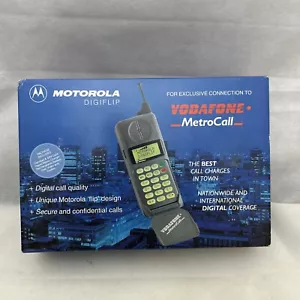 Teléfono Móvil Motorola 5200 Digiflip 1995 Ladrillo De Colección Caja Limpia Pieza de Museo. - Imagen 1 de 11