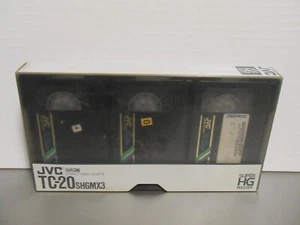 RARE 3 PACK JVC TC-20 SHGMX3 COMPACT VIEDO CASSETTE DYAREK SUPER HG MASTER USED - Picture 1 of 12
