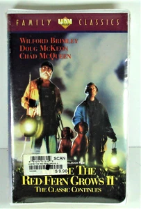 New Sealed Where The Red Fern Grows II Clamshell UAV Gold VHS 1997 - Picture 1 of 5