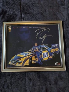 Ron Capps 2013 NAPA Auto Parts Funny Car NHRA Autographed Framed Picture - Picture 1 of 4