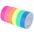 6Pcs Satz UV Fluoreszierende Tape 5m Leuchtende Selbstklebende Aufkleber Haushal