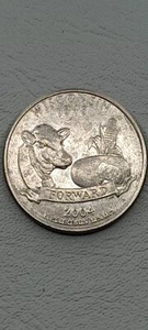 2004 D Wisconsin " High Leaf Variety " Error Coin - Picture 1 of 2