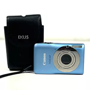 Tested ✅ - Canon IXUS 105 12.1 MP Digital Camera PC1469 4x Zoom - Aqua Blue - Bild 1 von 9