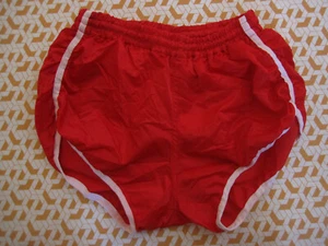 Short Sancheski Rouge Vintage polyester Nylon 80'S avec slip interieur - 3 / M - Picture 1 of 6