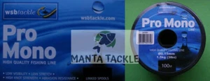 NEW Wsb Mono Monofilament Fishing Line 100m 3lb 5lb 6lb  Joined Spools - Picture 1 of 1