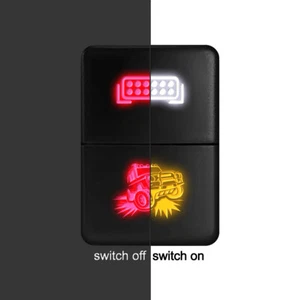 Dual LED Switch Replacement for Toyota - Light Bar and Rock Lights - 33x22mm - Picture 1 of 7