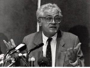 Foto De presse.MLE10041.25x18 CM environ.1989.Lionel Jospin.conférence Re - Imagen 1 de 2