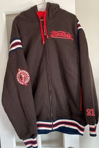 Vintage ~ Budabean New York Logo Sports Jacket with Hoodie - Picture 1 of 12