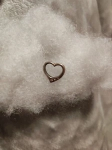 Herz Anhänger 925 Silber mit 3 Steinchen, leider angelaufen - Bild 1 von 2