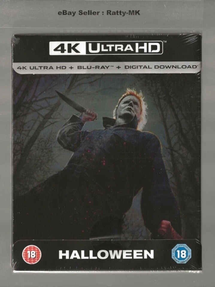 Halloween 2018 UK HMV 4k Blu Ray Steelbook MINT