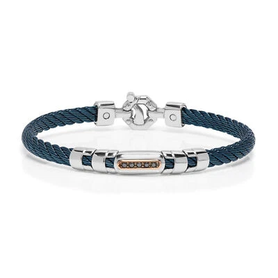 BARAKA Men's BR332001RODN190010 316L Collection Gold Diamonds Bracelet - Image 1 of 2