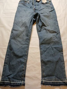 Levi's Women's High-Rise Wedgie Straight Cropped Jeans - Turned On Me 30 - Picture 1 of 6