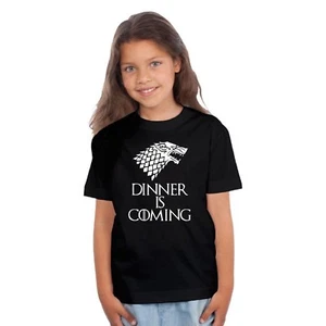 T-shirt ENFANT DINNER IS COMING - Picture 1 of 4