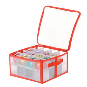 Aufbewahrungsbox Christbaum Kugeln - 32 Fächer - Weihnachts Schmuck Sortierbox - Bild 1 von 6